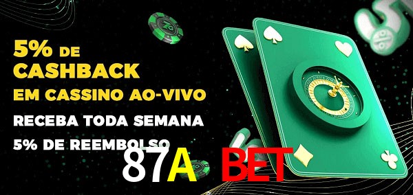 Promoções do cassino ao Vivo 87A Bet